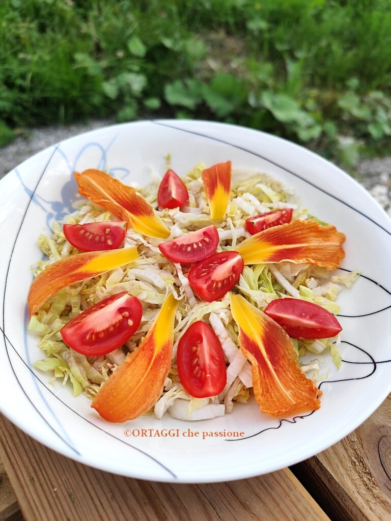 Salad with St. Joseph's Lilies Hemerocallis