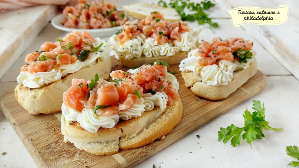 Salmon and Philadelphia Tartare