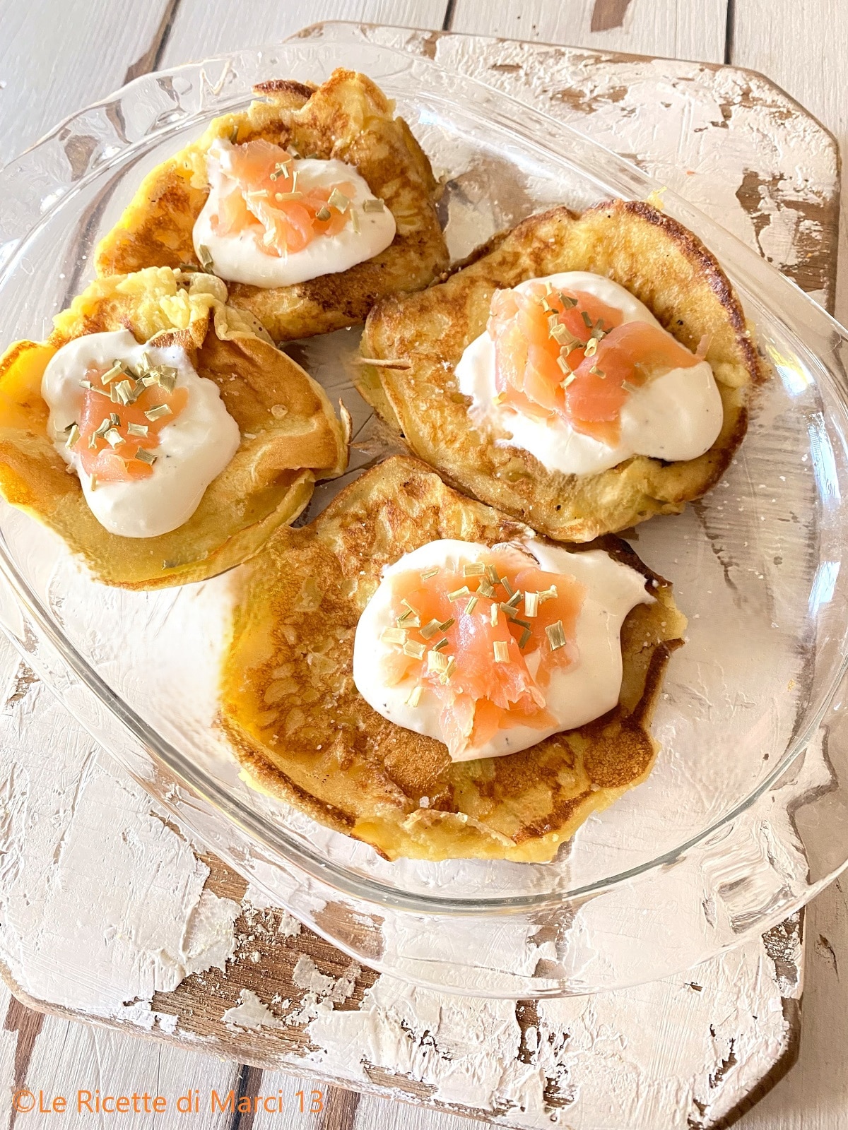 Salmon and Sour Cream Blinis