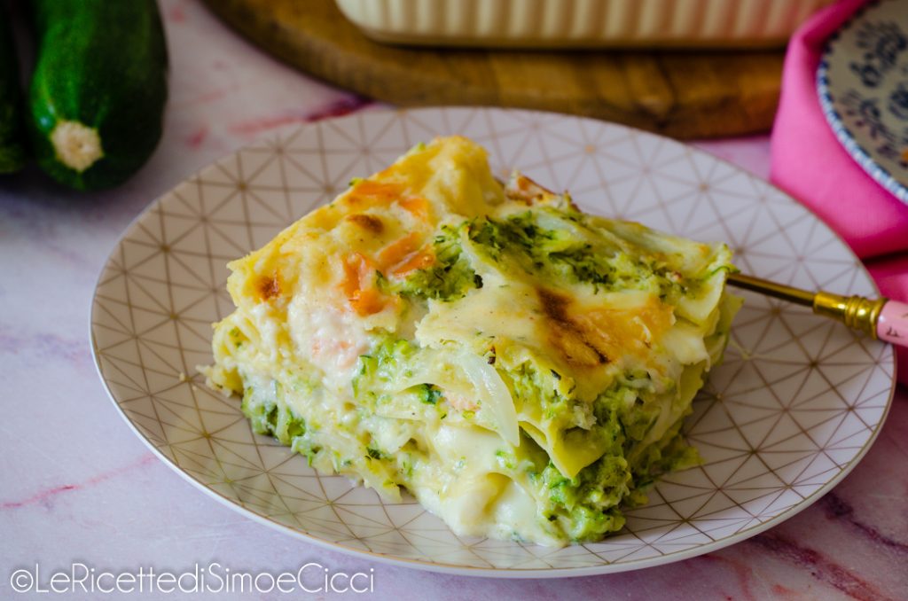 Salmon and Zucchini Lasagna