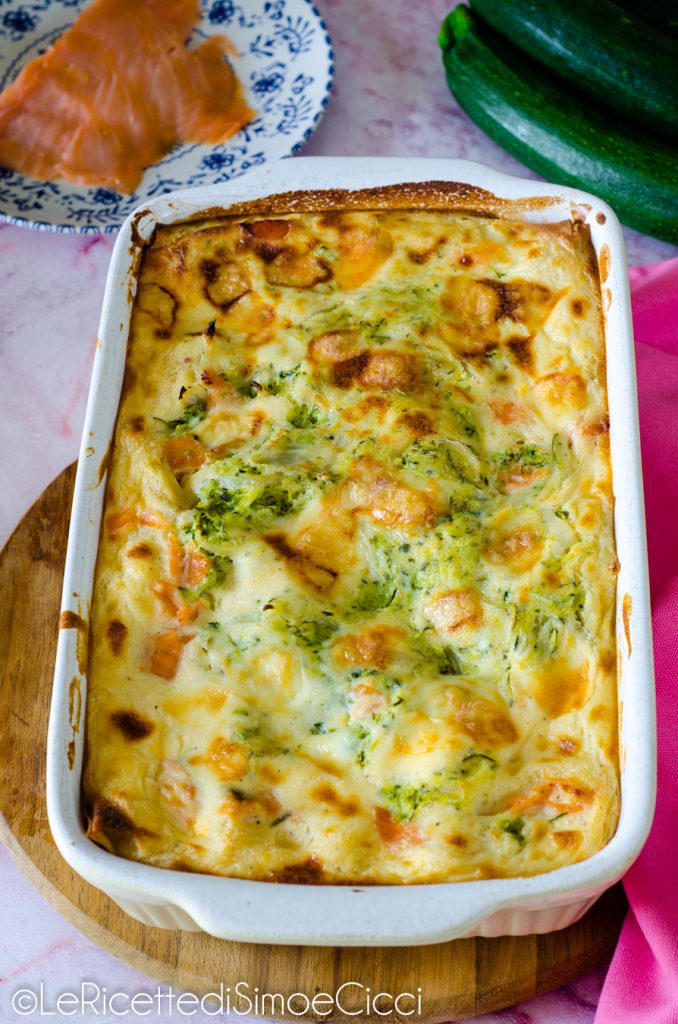 Salmon and Zucchini Lasagna