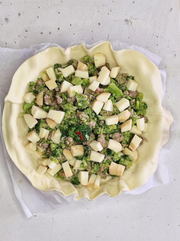 Savory Broccoli and Sausage Pie