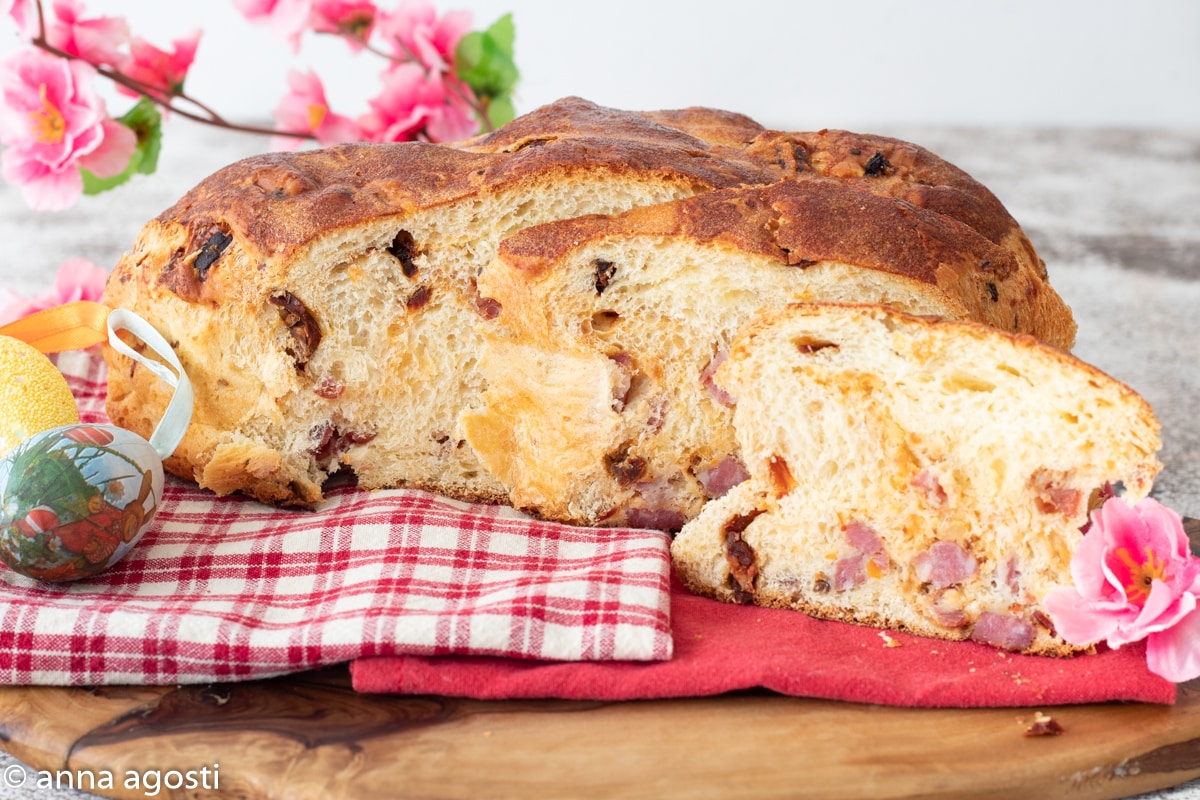 Savory Colomba with Cold Cuts and Cheeses