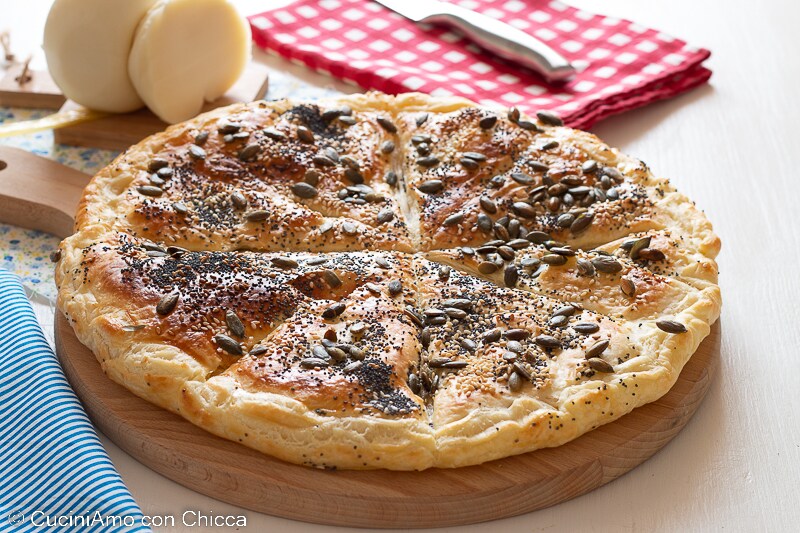 Savory Puff Pastry with Ham and Cheese