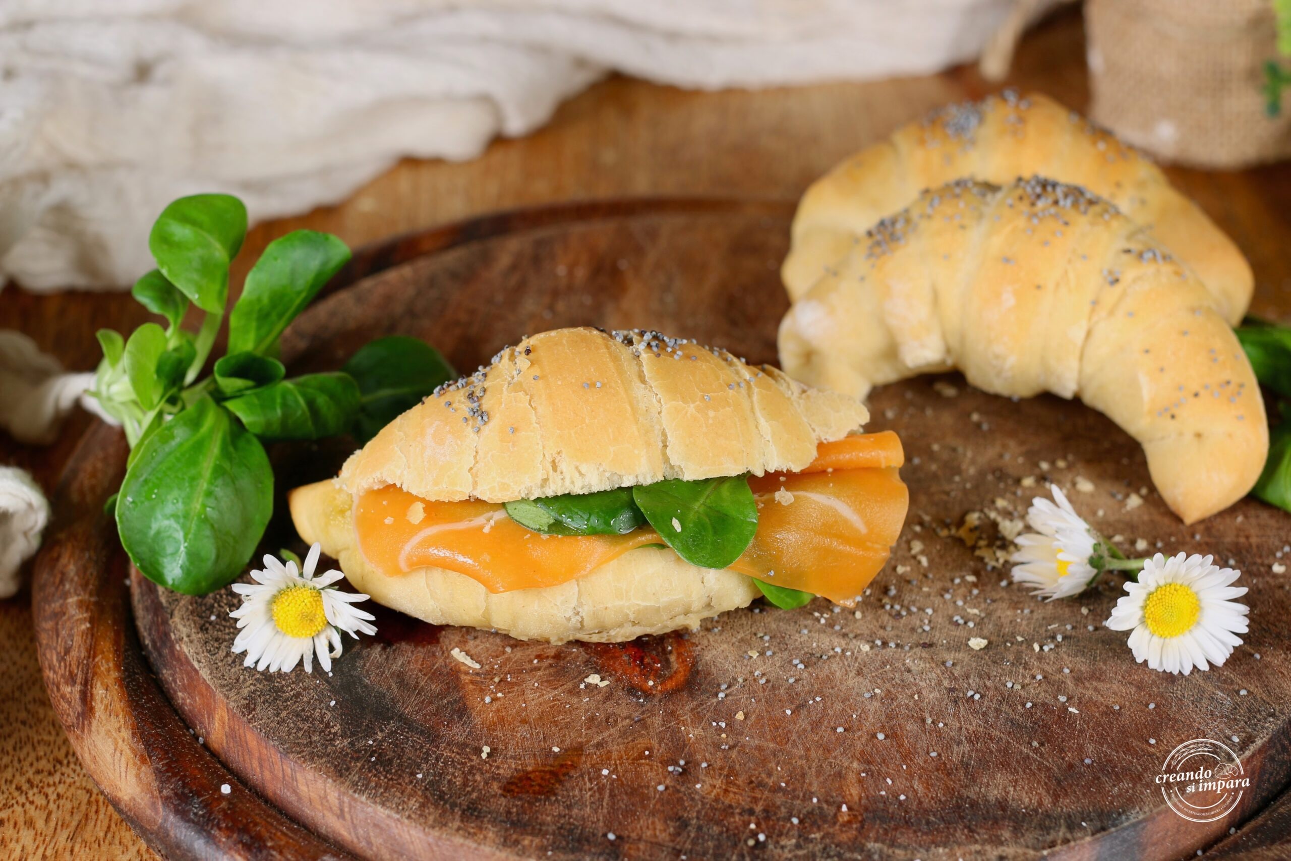 Savory Brioche Croissants
