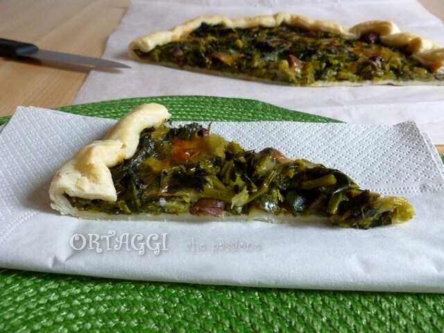 Savory pie with fiolaro broccoli Vegetables with passion by Sara