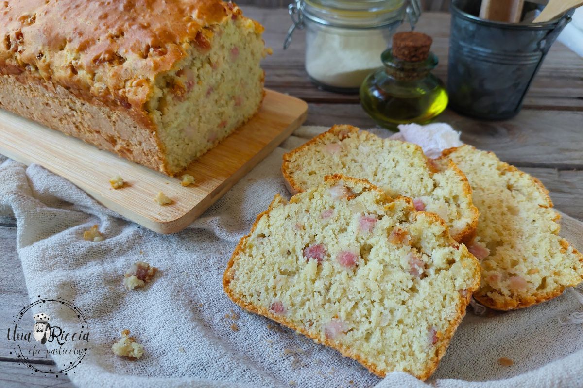 Savory Plumcake with Speck without Eggs