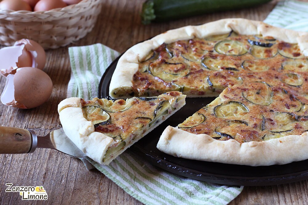 Savory Tart with Zucchini and Speck