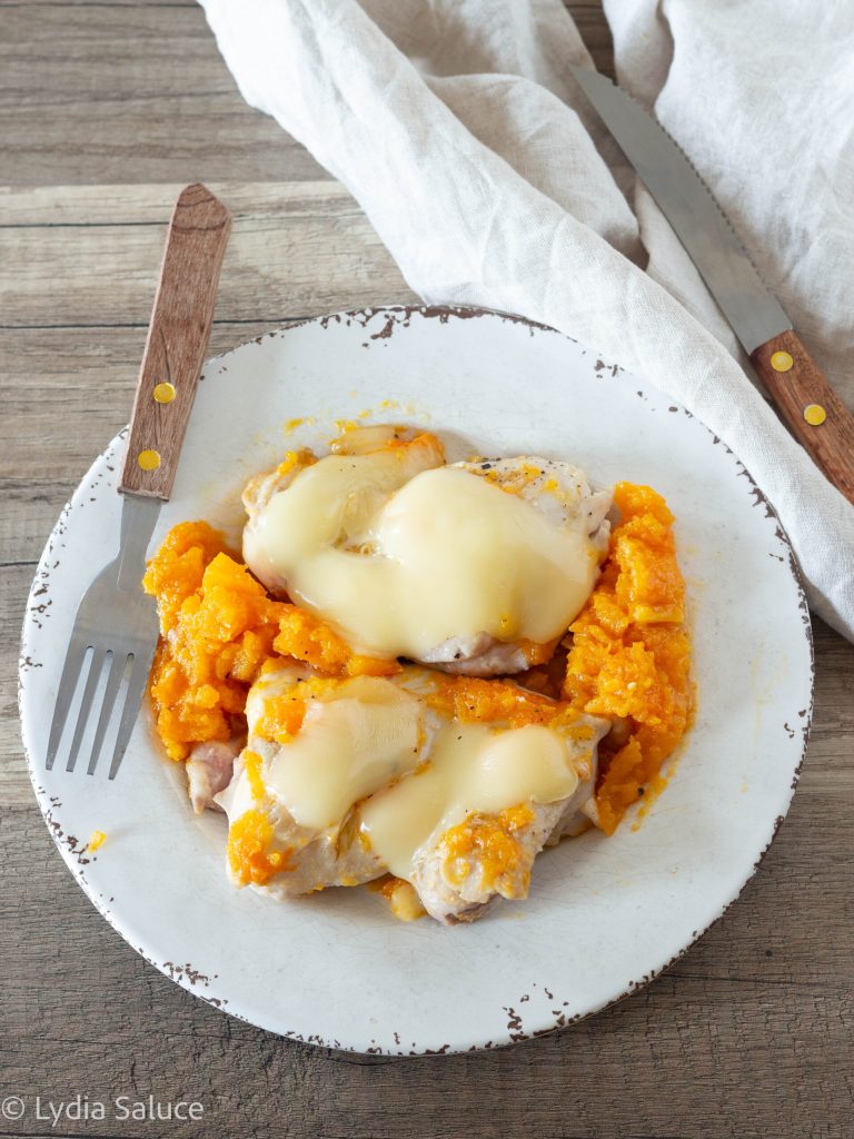 Chicken with Pumpkin and Fontina