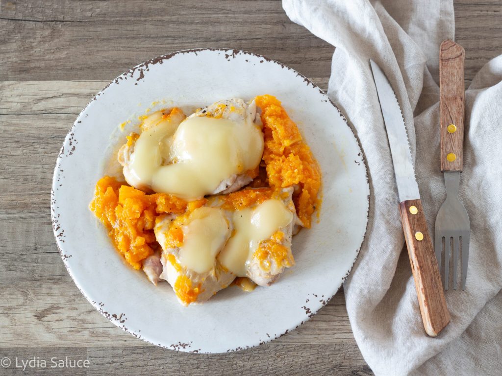 Chicken with Pumpkin and Fontina