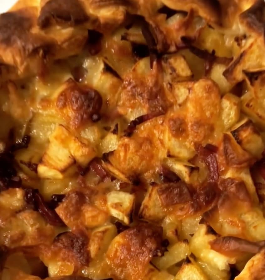 Savory Pie with Potatoes and Speck