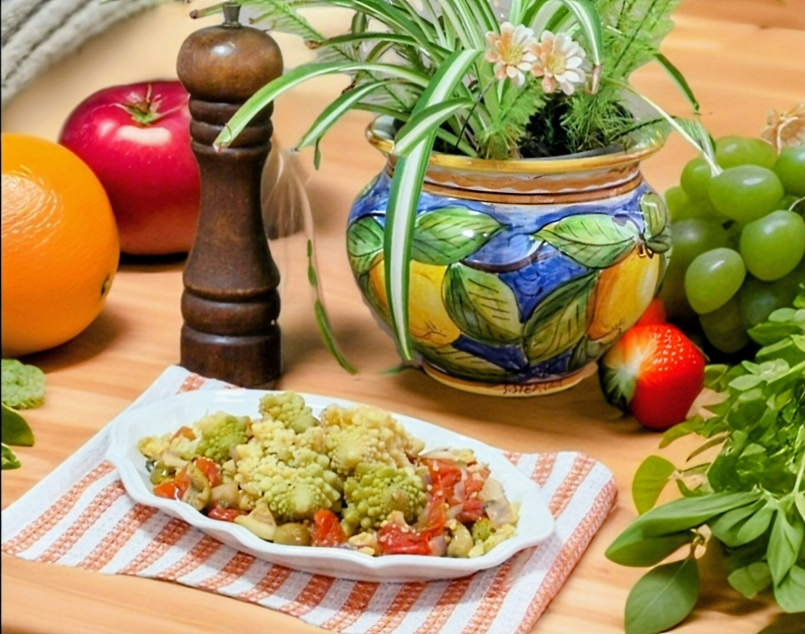 Romanesco Broccoli Mediterranean Style