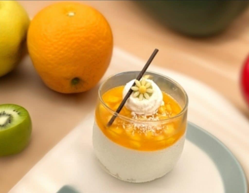 Peach Gelée Dessert