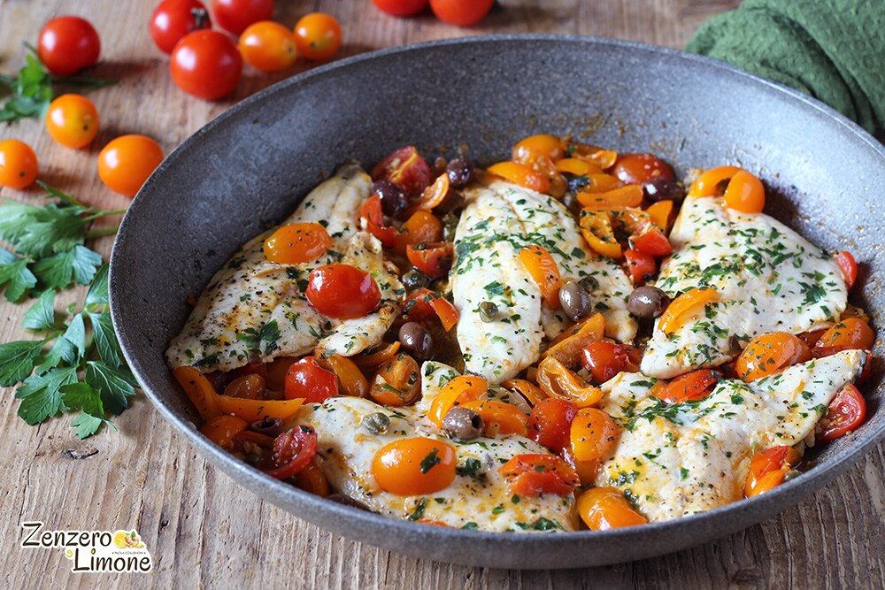 Sea Bream Fillets with Cherry Tomatoes