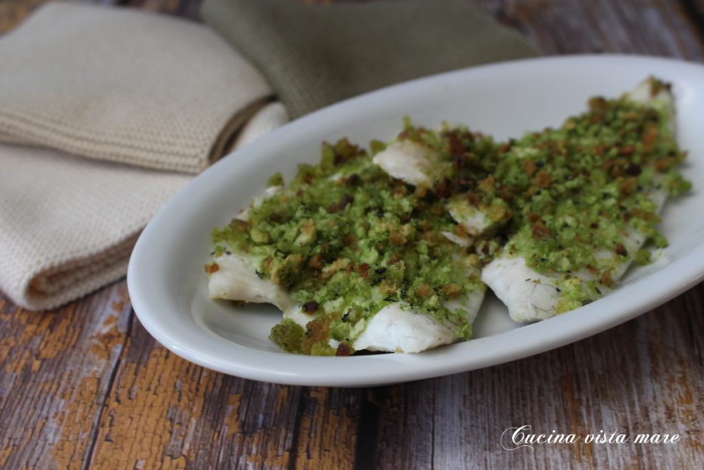 Sea Bream Fillets with Flavored Bread Sea View Kitchen