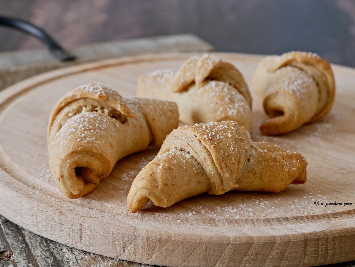 Semi-whole Wheat Croissants without Butter, Milk, and Eggs