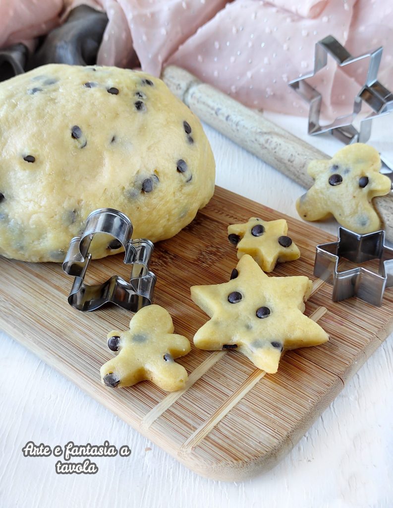 Shortcrust pastry with chocolate chips
