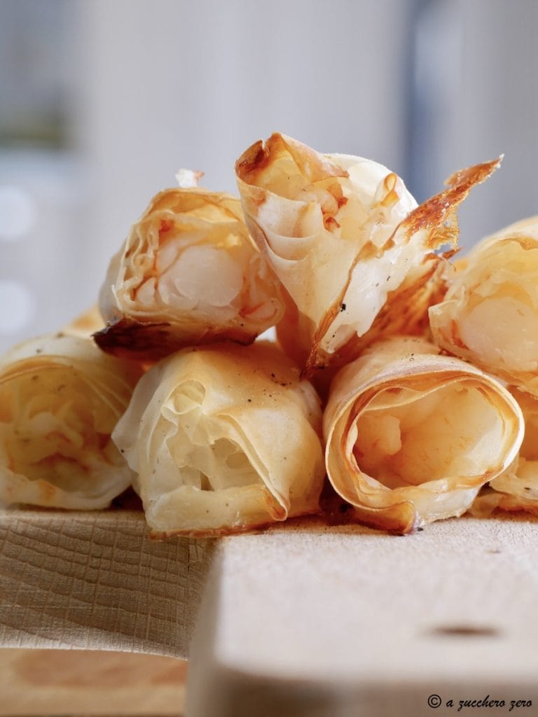 Shrimp Rolls in Phyllo Dough