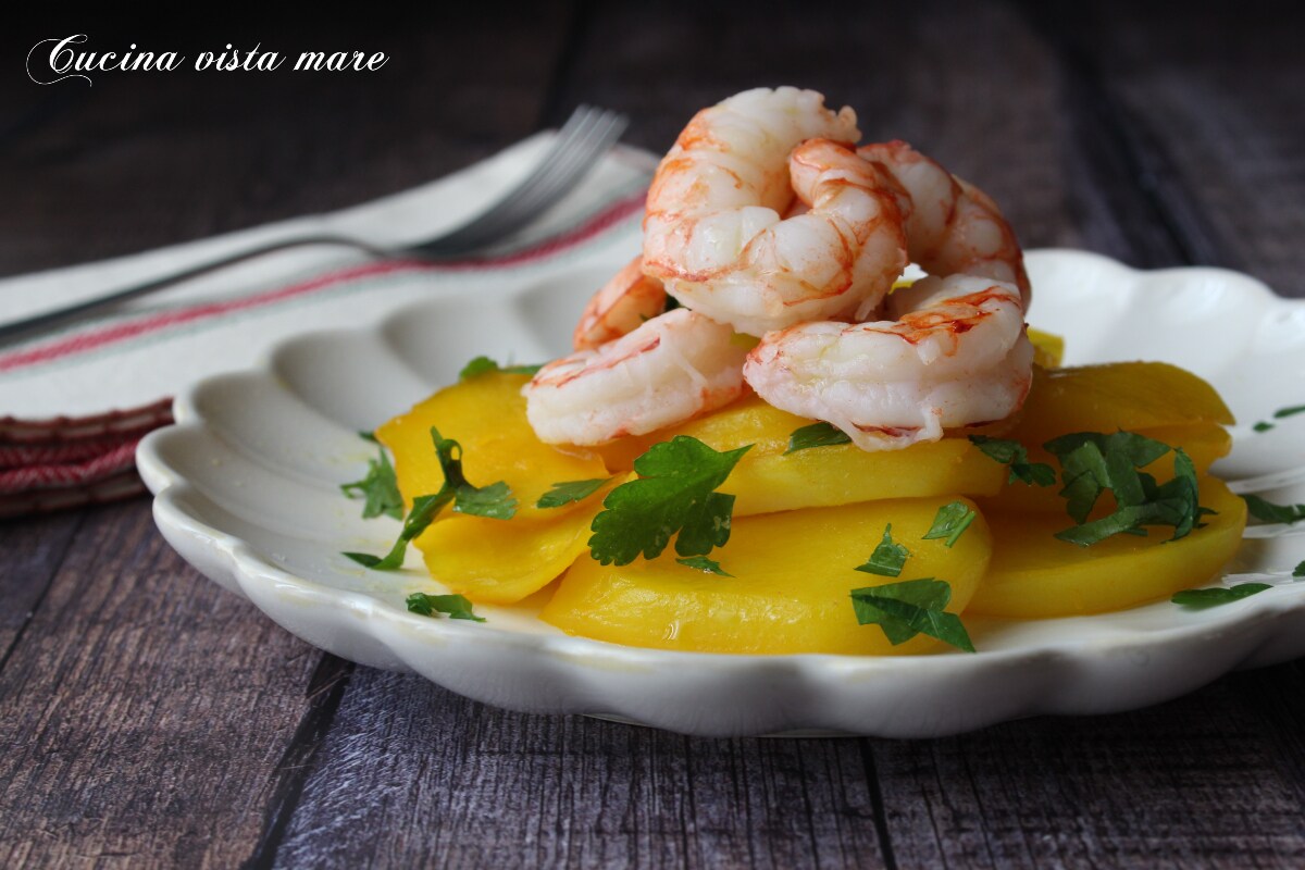 Shrimp with Saffron Potatoes