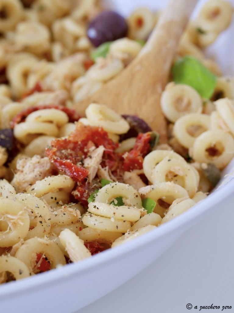 Sicilian Anelletti with Tuna, Cherry Tomatoes, Olives, and Capers