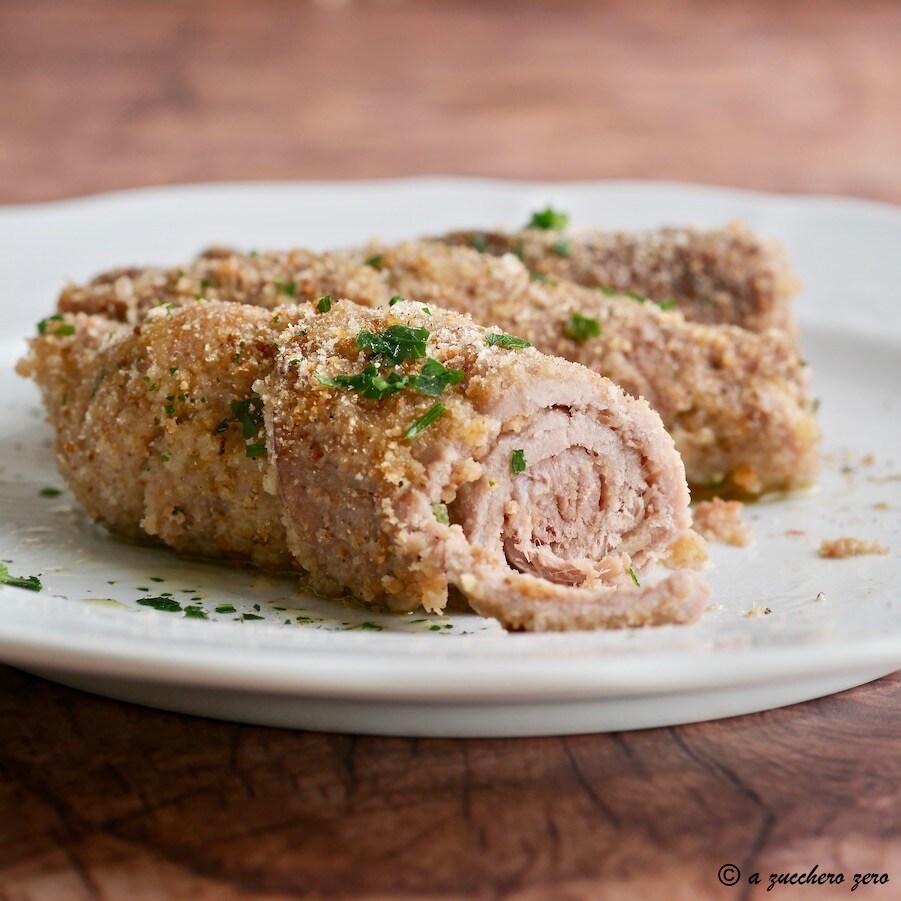 Sicilian Light Meat Rolls Messina-style cutlets inside