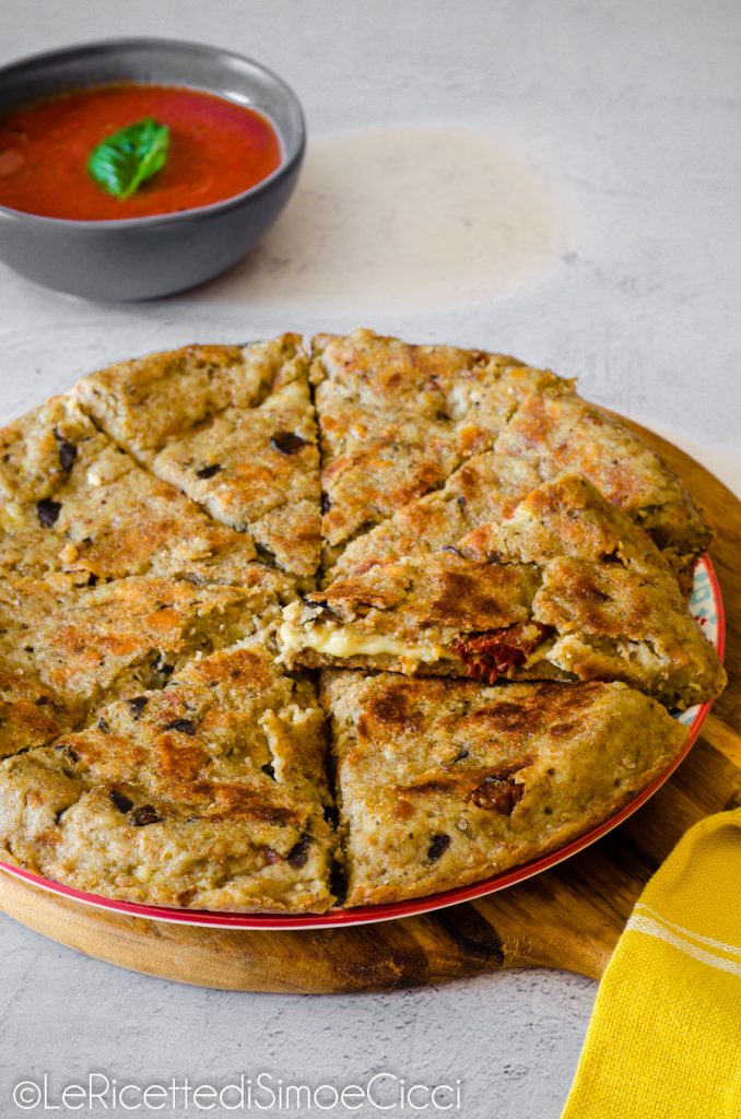 Skillet Bread Cake with Eggplants