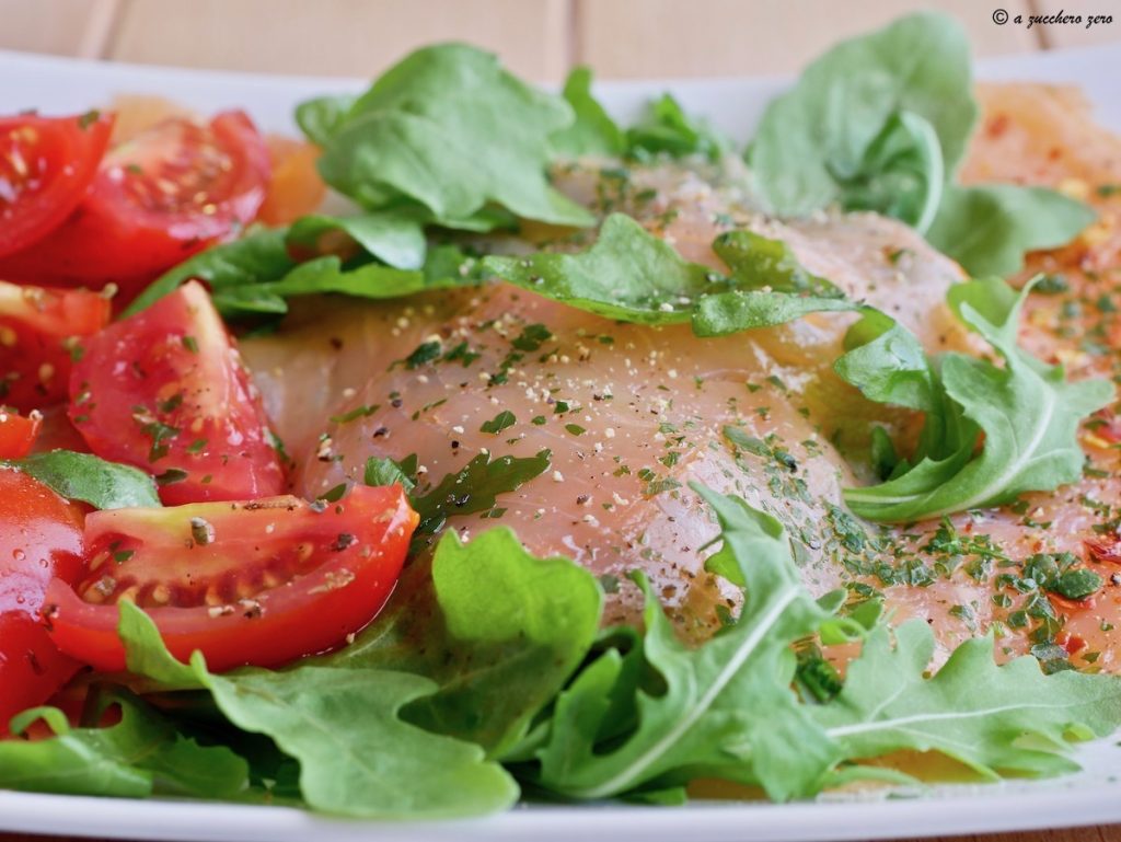 Smoked Salmon on a Bed of Rocket