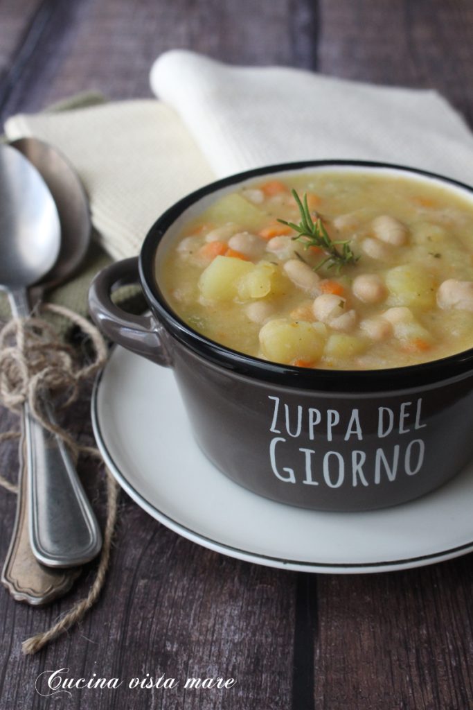 Soup with Tondino del Tavo Bean Sea View Kitchen