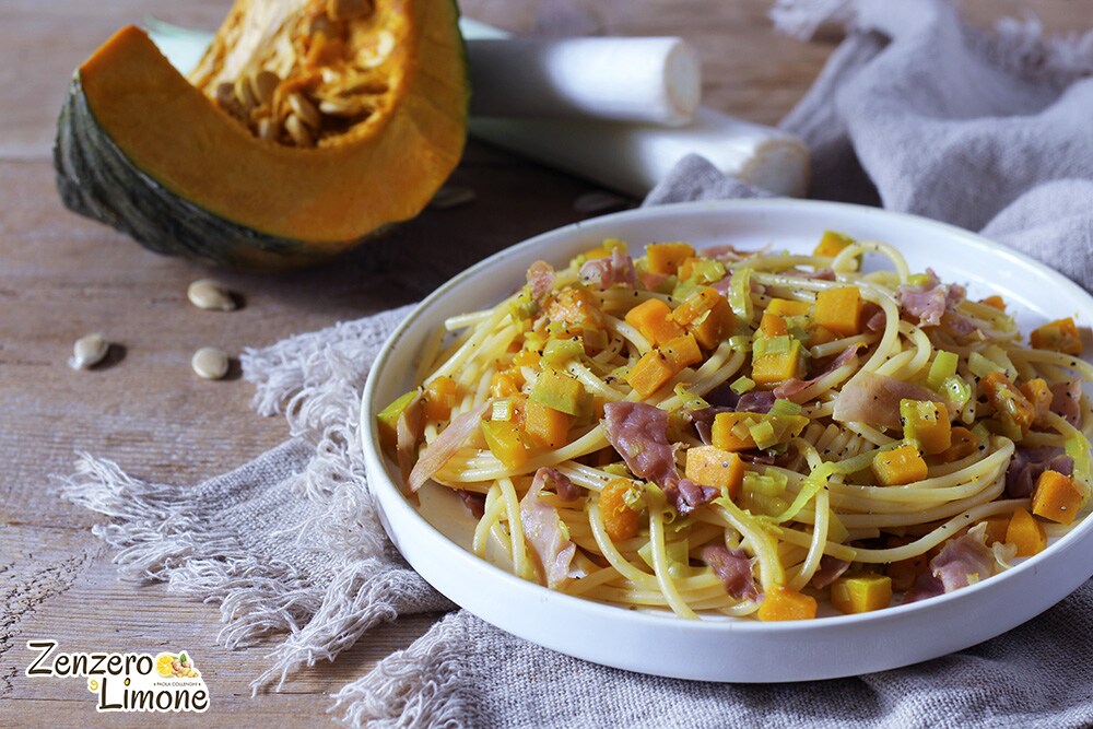 Spaghetti with Pumpkin and Prosciutto