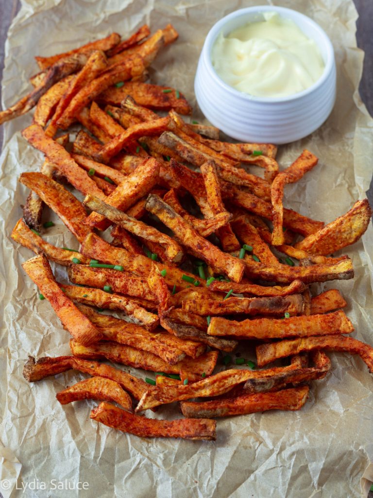 spicy sweet potatoes in air fryer