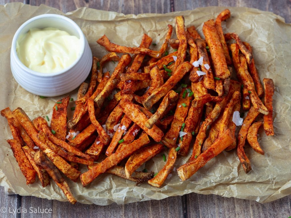 spicy sweet potatoes in air fryer
