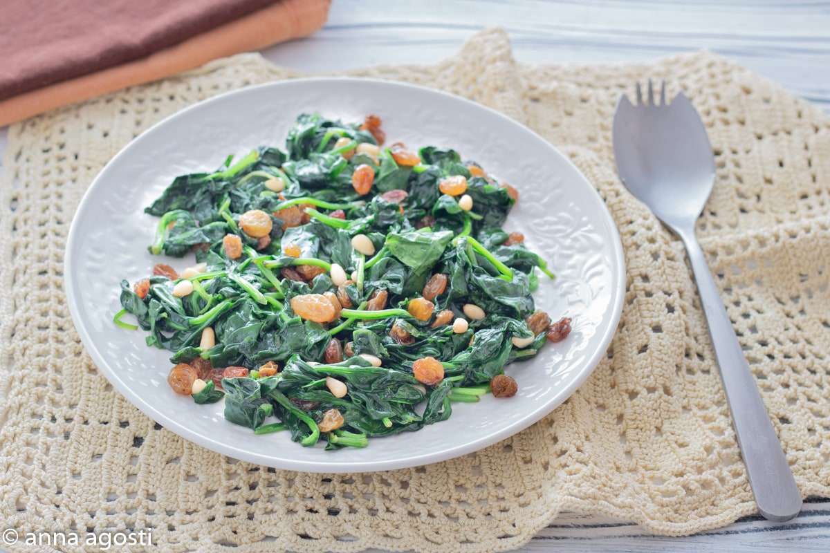 Spinach with Butter Genoese Style
