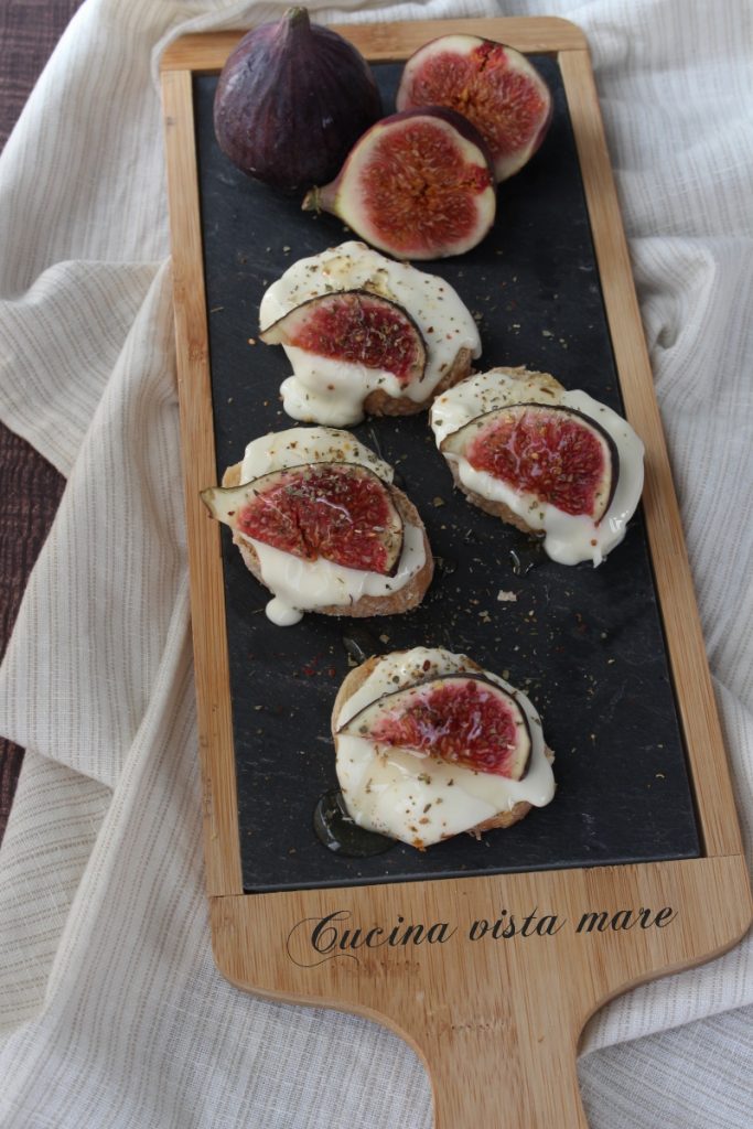 Squacquerone Cheese and Fig Crostini Sea View Kitchen
