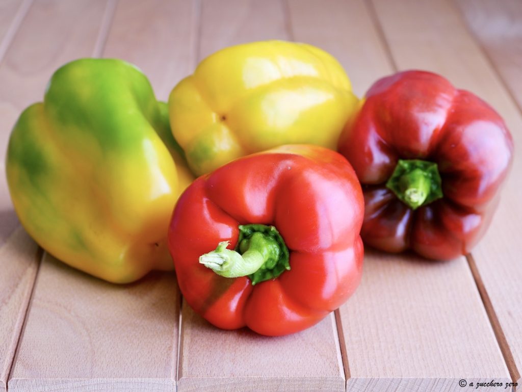 Square-shaped bell peppers