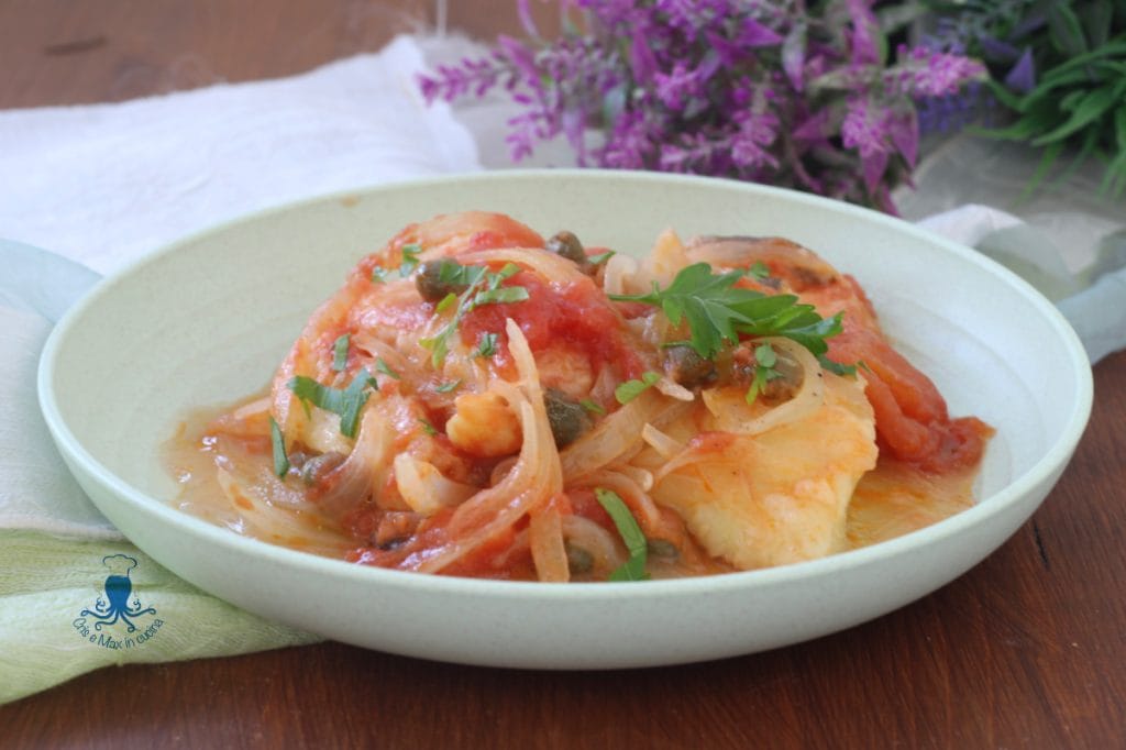 Stewed Cod with Onions