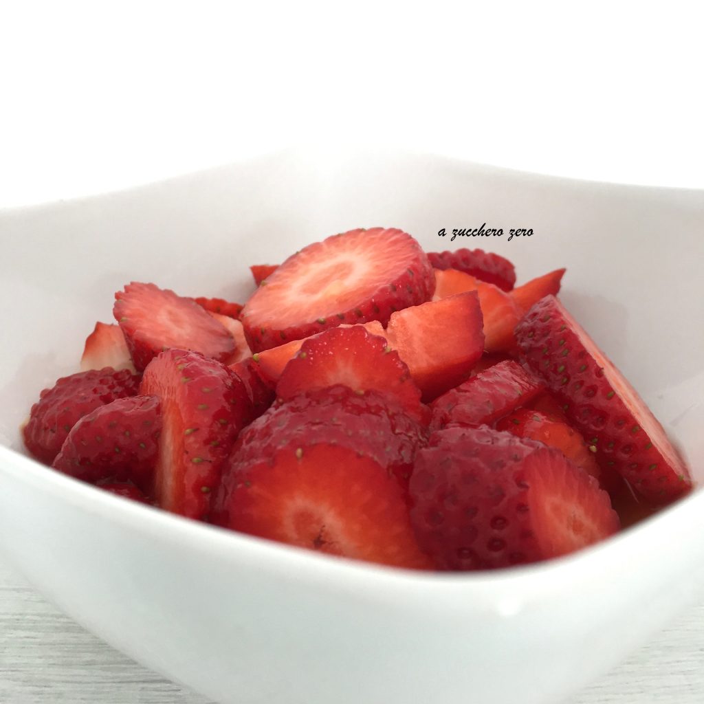 Strawberry Fruit Salad with Orange Juice without Sugar