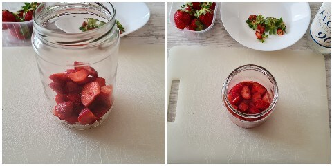 Strawberry liqueur preparation