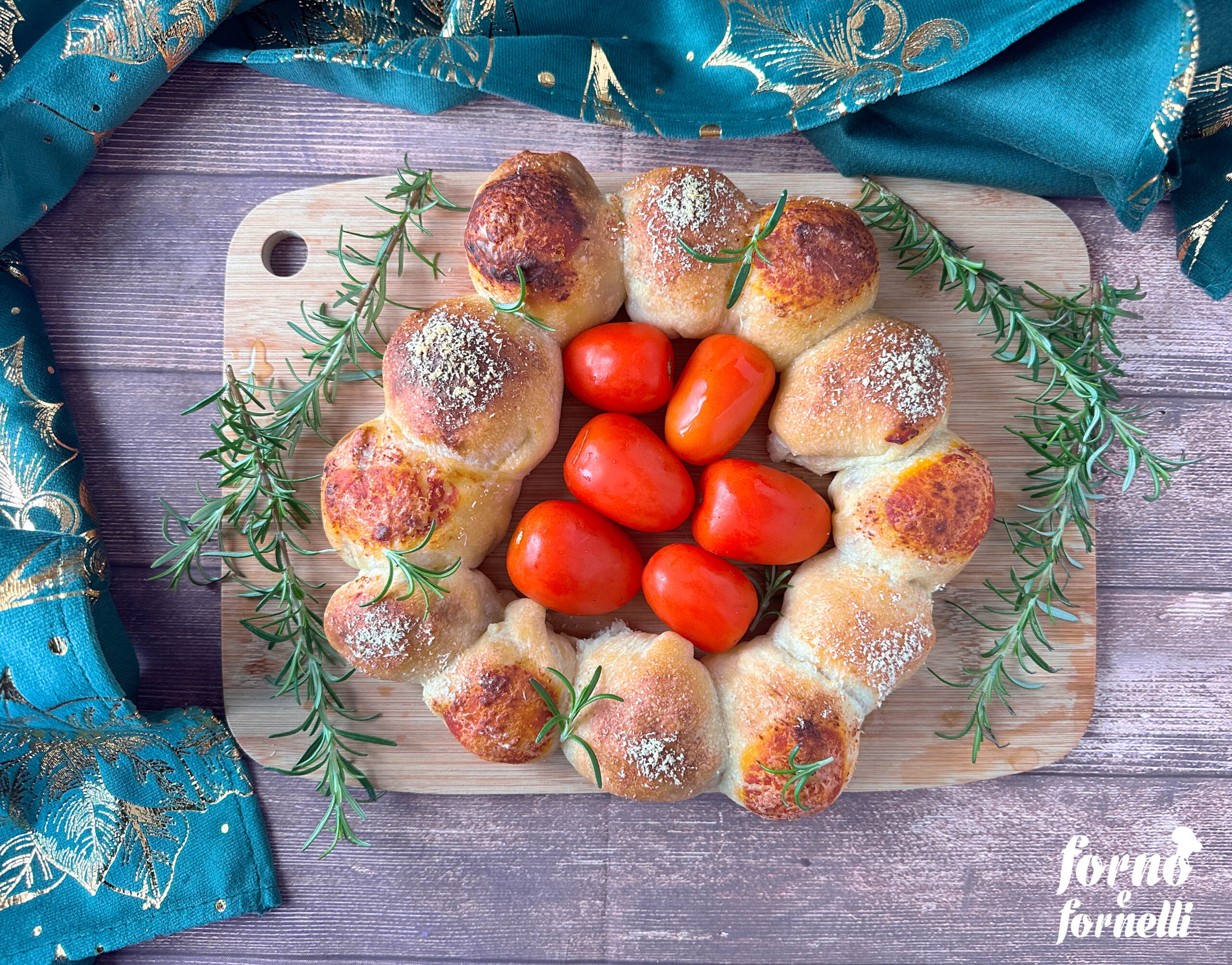 Stuffed Bread Wreath