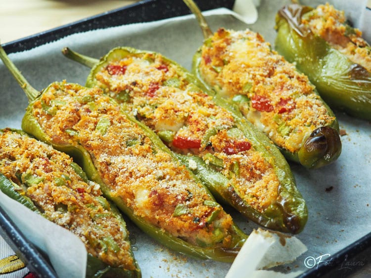 Stuffed Corno di Toro Peppers