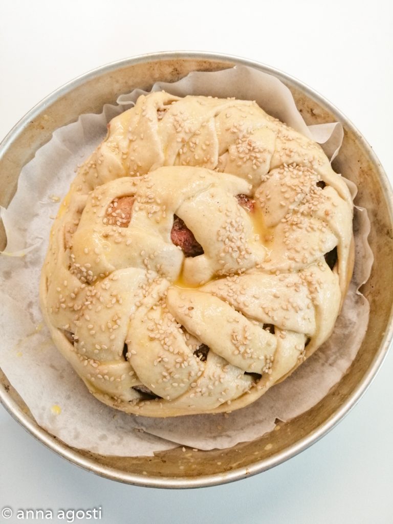 Stuffed Bread Braid with Meat