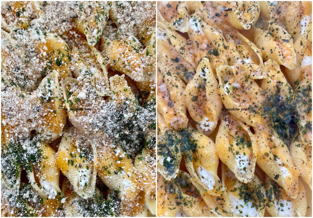 Stuffed conchiglioni with ricotta and pumpkin without bechamel tutorial