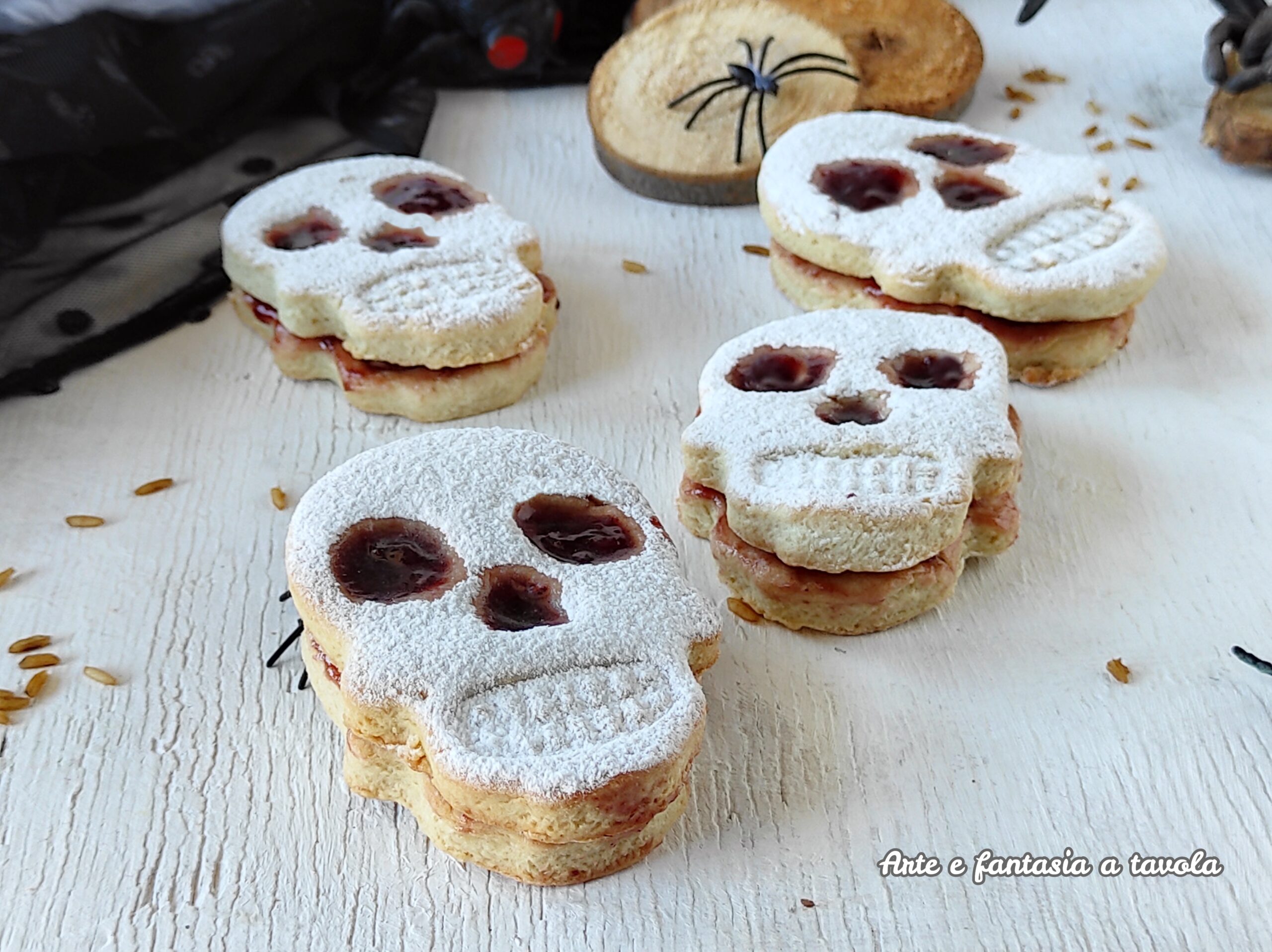 Stuffed Skull Cookies