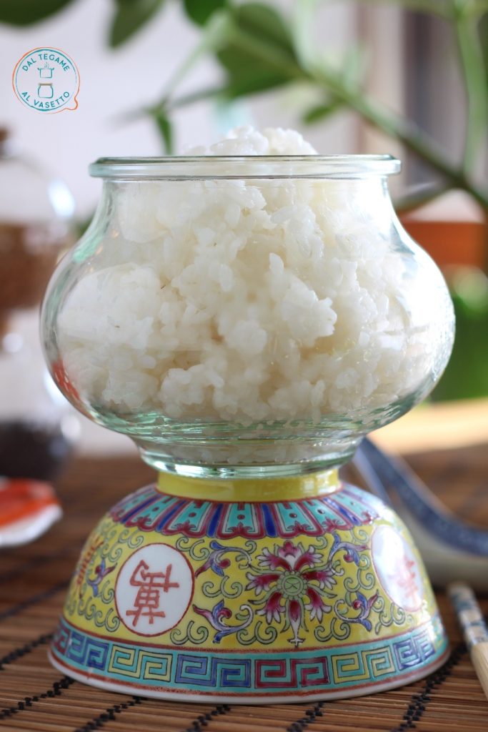 Sushi Rice in Jar Cooking