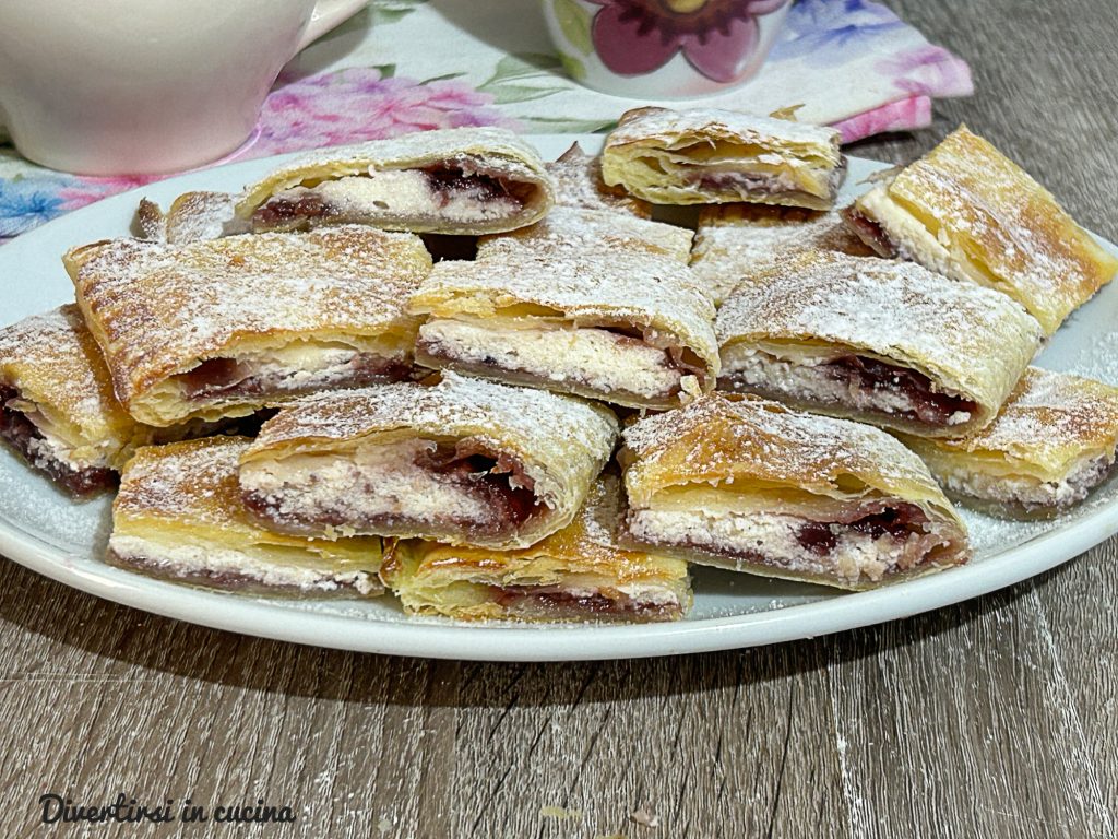 Sweet Puff Pastry Quilt with Ricotta