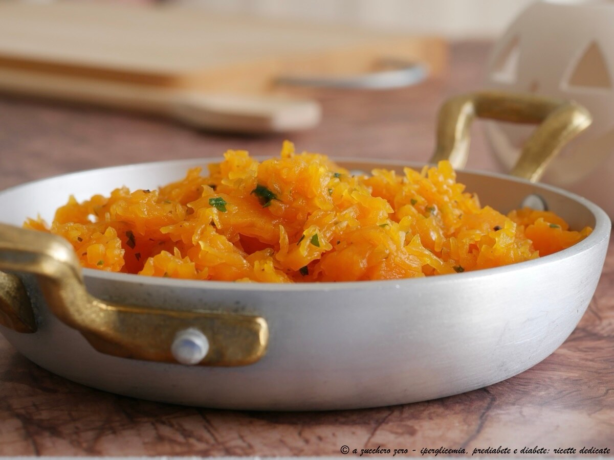 Sweet and Sour Pumpkin in Pan without Sugar
