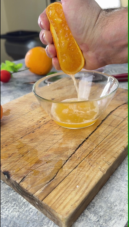 Swordfish with orange
