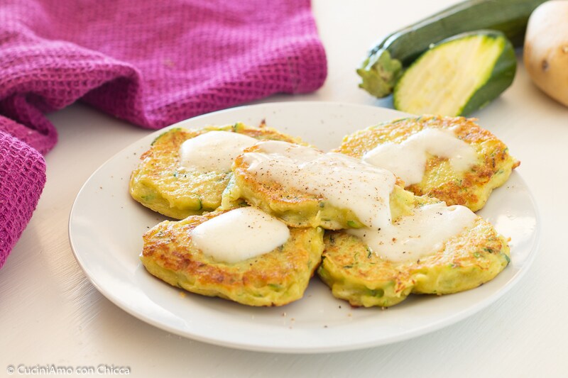 Tasty ZUCCHINI POTATO FRITTERS Recipe