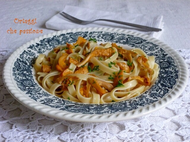 Tagliatelle with Chanterelle Mushrooms