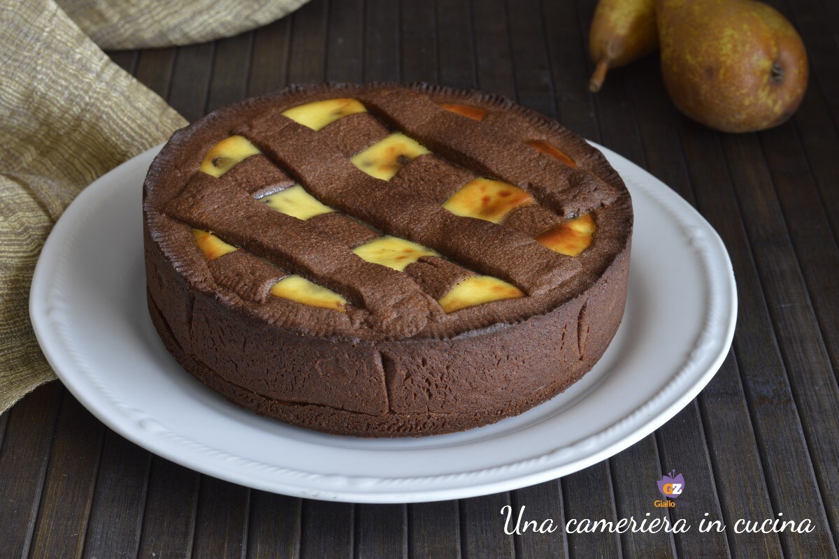 Tart with Ricotta, Pears, and Chocolate