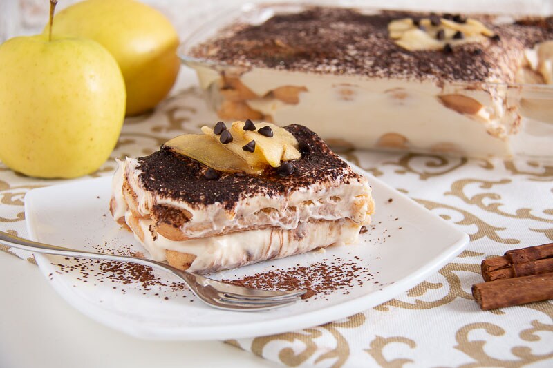 Tiramisu with Caramelized Apples